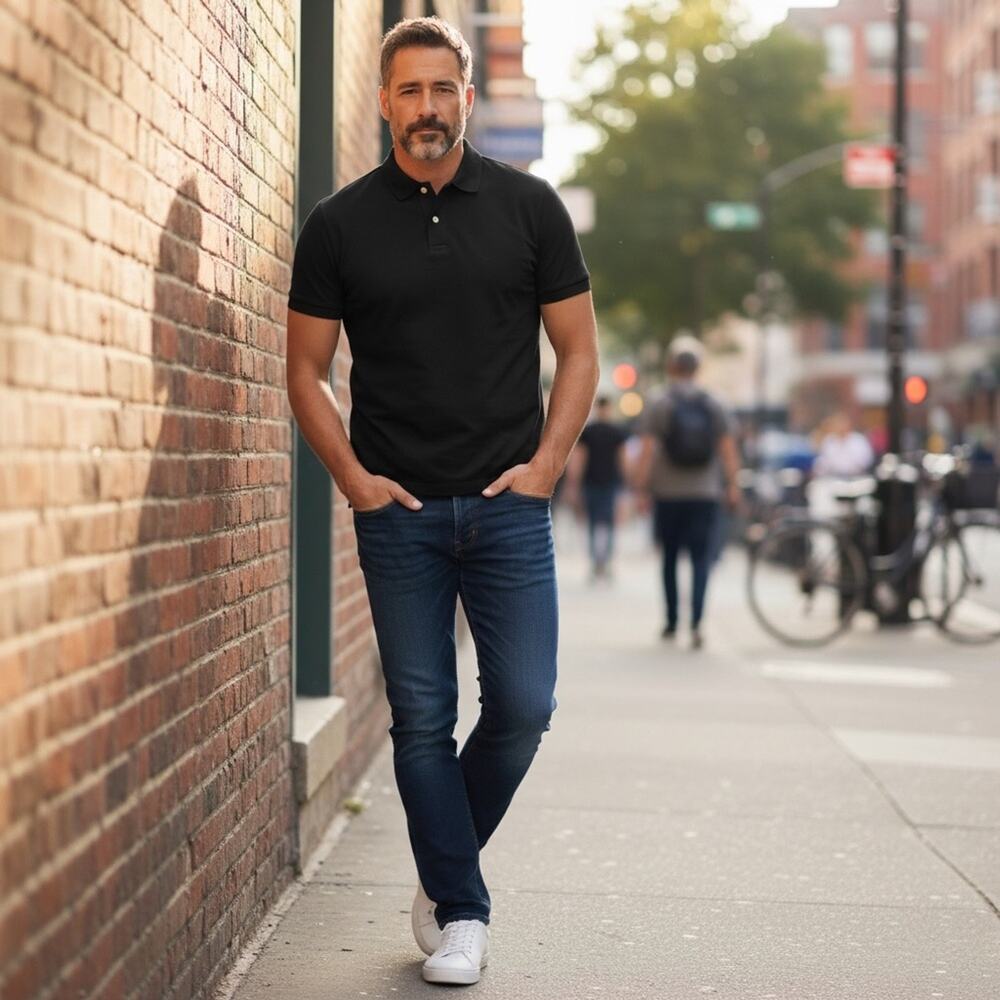 GOODFELLOW Men’s Large Black Polo Shirt